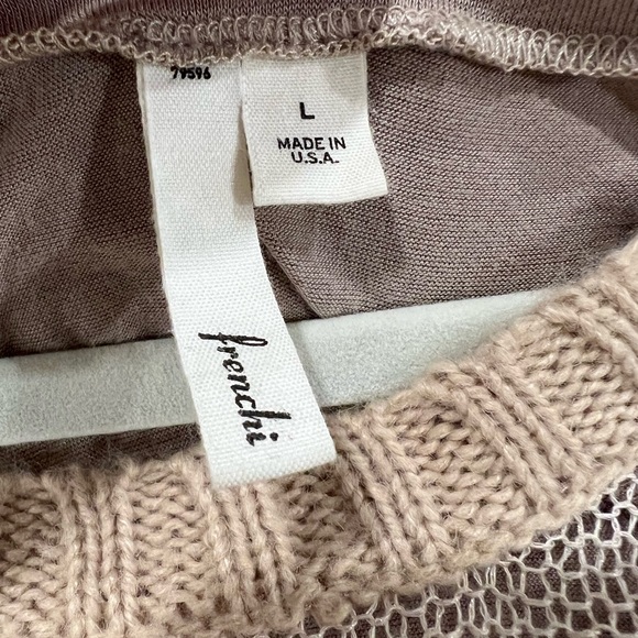 Frenchi Tan Sweater with Undershirt - Picture 3 of 9